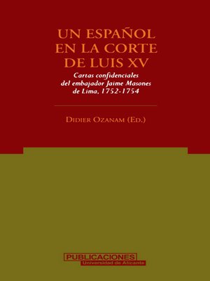 cover image of Un Español en la corte de Luis XV